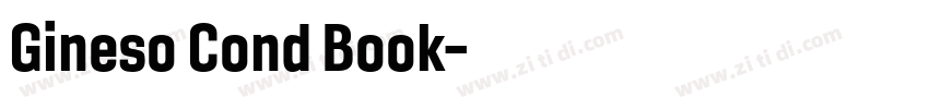 Gineso Cond Book字体转换